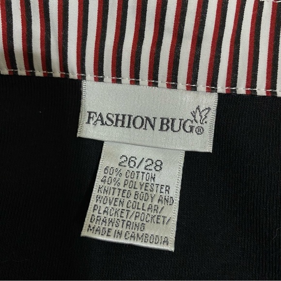 Fashion Bug Woman’s Striped Pocket & Collar Polo Shirt - Picture 4 of 7
